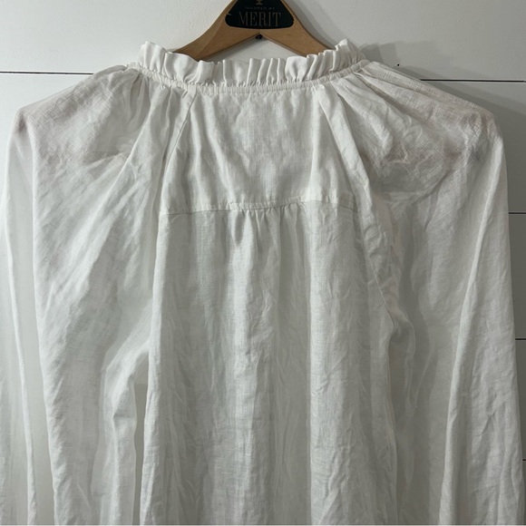 Anthropologie The Audie Linen Puff-Sleeve Blouse - Picture 9 of 16